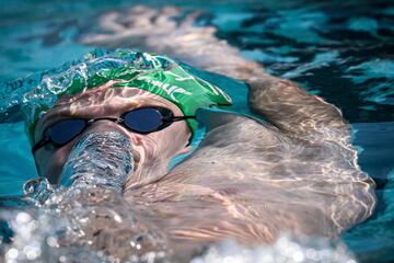 Es incuestionable que la natación es un deporte con un elevadísimo nivel de exigencia. Por el flujo que se
observa de burbujas, en la fotografía se puede apreciar la gran cantidad de aire que expulsa el nadador francés
Leon Marchand, en una sesión de entrenamiento realizada ayer en Toulouse (Francia).