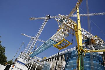 El avance de las obras del estadio Santiago Bernabéu