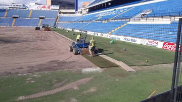 El césped del Rico Pérez será levantado para soportar el calor