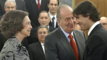 El Rey, a Nadal: "Los de los guiñoles son tontos"