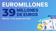 Euromillones: comprobar los resultados del sorteo de hoy, martes 9 de agosto