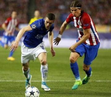 Vardy y Filipe Luis.