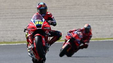 Caballito de Mir con la Honda en Motegi.