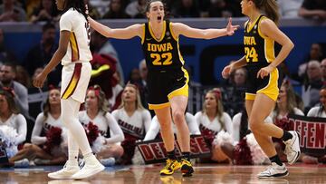 In just the first quarter, Iowa’s star Caitlin Clark broke yet another record in the NCAA final against South Carolina.