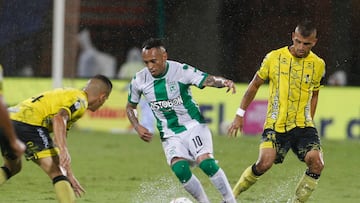 Partido de Liga BetPlay entre Atlético Nacional y Alianza Petrolera.