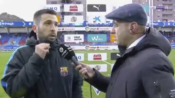 Tartamudeos y no saber ni qu¨¦ decir: Alba cuando le preguntan por la roja a Orellana