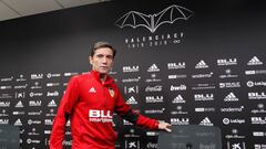 Marcelino, en sala de prensa. 