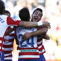 El Granada tumba al Huesca con dos goles en dos minutos