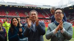 Vichai y Aiyawatt Srivaddhanaprabha, presidente y vicepresidente del Leicester City.