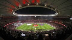 21/04/18 PARTIDO FINAL COPA DEL REY 2018
 ESTADIO WANDA METROPOLITANO 
 SEVILLA - CF BARCELONA
 FORMACION EQUIPO SALUDO FAIR PLAY
 PANORAMICA VISTA GENERAL
 PUBLICADA 25/04/18 NA MA25 2COL