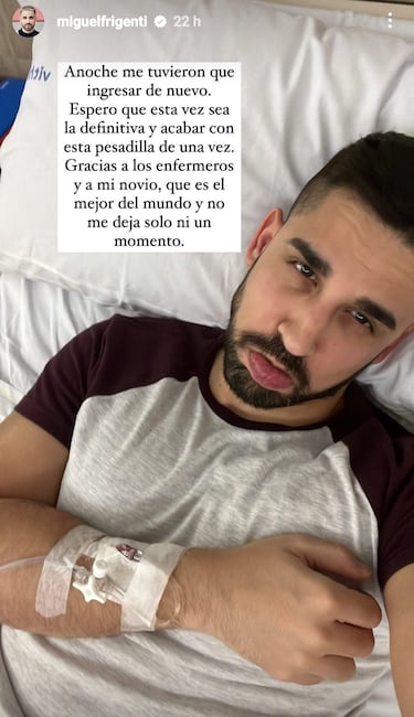 Nuevo revés para Sálvame: Miguel Frigenti, otra vez ingresado