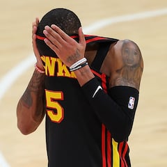 Why was the Atlanta Hawks Dejounte Murray suspended by the NBA for Game 5 vs the Celtics?