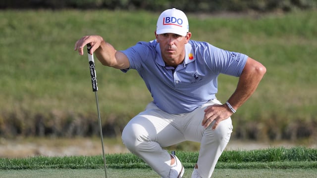 The American golfer is finishing up his fourth round on Sunday at the Cognizant Classic, but what’s that on his hat?