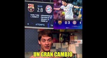 Los memes más divertidos del partido Barcelona-Bayern