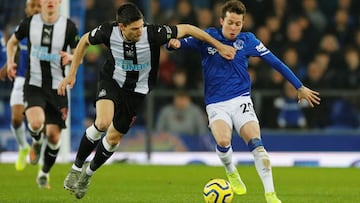 Fede Fern&aacute;ndez, ante el Everton. 