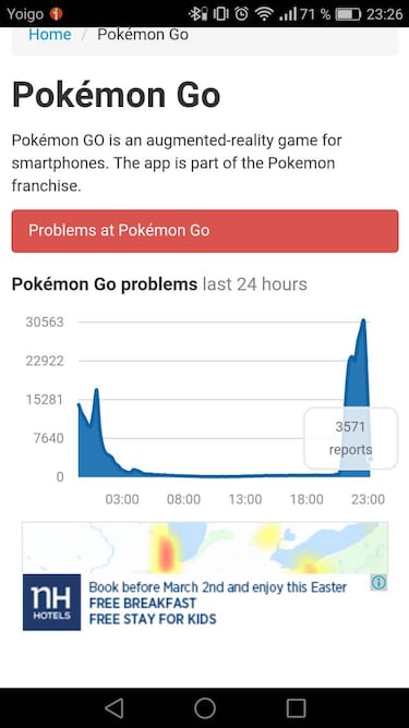 Los servidores de Pokémon GO caídos, posible ataque DDoS