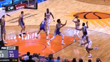 Ricky y el arte de engañar a todo el quinteto rival con la mirada