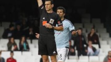 Martínez Munuera, durante un partido de Liga.