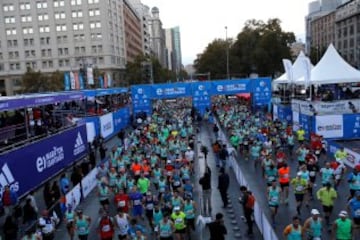 La colorida jornada del Maratón de Santiago, en imágenes