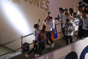 Las imágenes de la celebración del Real Madrid en Cibeles