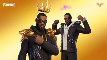 Arte oficial del skin LeBron James en Fortnite