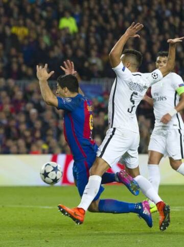 El penalti pitado de Marquinhos a Luis Suárez supuso el 5-1.