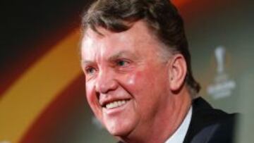 Van Gaal sacó su lado más divertido antes del Manchester United-Midtjylland de Europa League.