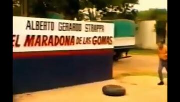 El "Maradona de las Gomas", el video que se viralizó tras la muerte de Diego