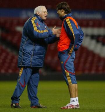 Luis Aragones y Fernando Morientes