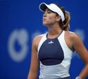 Garbiñe Muguruza se entrena ya en el escenario del Masters