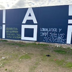 Aparecen pintadas contra los gestores del Málaga y la jueza Ruiz González