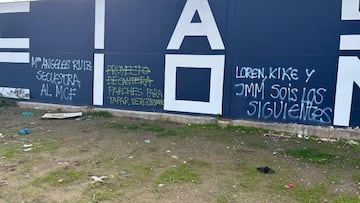 Pintadas en La Rosaleda