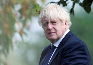 Britain's Prime Minister Boris Johnson attends the VJ Day National Remembrance event.