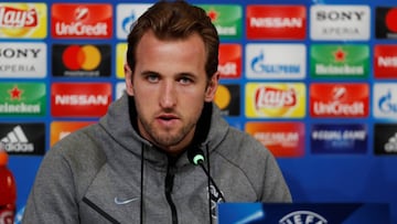  Harry Kane, en rueda de prensa. 