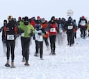 La maratón más fría del mundo: Los atletas corren 25 grados bajo cero