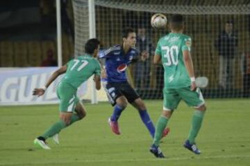 El debut de los dos equipos capitalinos en la Copa Águila. El juego bogotano fue animado por la parcial que en su mayoría fue azul.