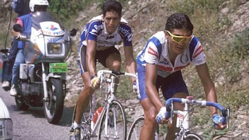 Indurain vistió su primer amarillo al ataque
