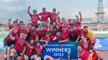 Espa?a gana el Trophy y se mete en la ¨¦lite del rugby sub-20