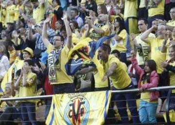 Celebración del Villarreal por el ascenso a primera división