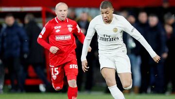 Kylian Mbappeen acción ante el Dijon.