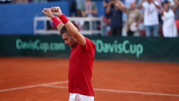 Coric lleva a Croacia a la final contra Francia en un quinto set