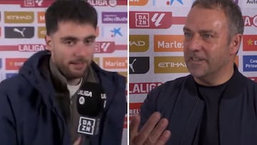 Feo desplante de Flick en la entrevista con DAZN: dejó al set helado