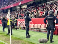 Momento del pasado derbi.