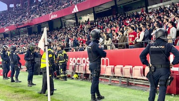 Momento del pasado derbi.