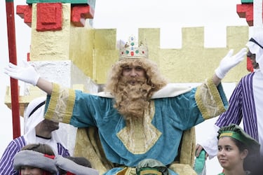 El brasileño Luis Eduardo Schmidt, más conocido como Edú, se disfrazó del Rey Gaspar. 