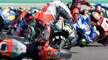 Caída de Jorge Lorenzo.