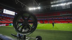 Real Madrid train at Wembley - in pictures