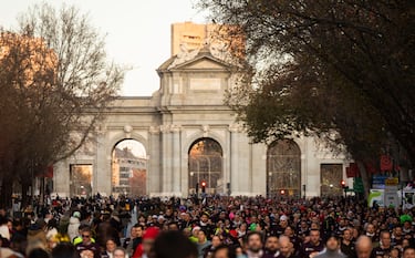 Mucho humor, alegría y disfraces en la carrera popular de la San Silvestre Vallecana. 