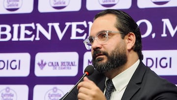 Valladolid 5/8/2025. Comparecencia de Victor Orta, director deportivo Del Real Valladolid. Photogenic/Miguel Ángel Santos