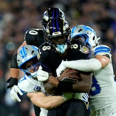 Detroit castiga a Lamar Jackson para vencer a Baltimore